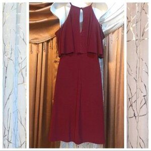 R & M Richards Size 10 Merlot Sleeveless Dress